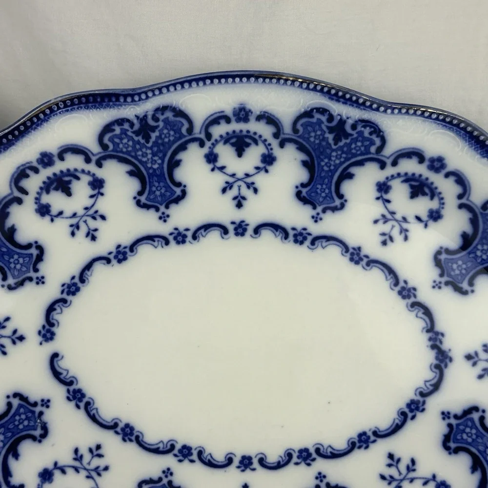 Antique Furnivals Lorne Flow Blue‎ Platter 16